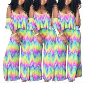 Rainbow jumpsuit nwot